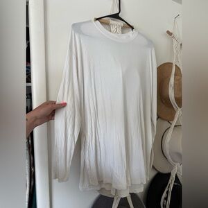 ASOS oversized women’s split hem ribbed long sleeve